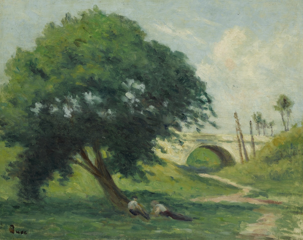 PAYSAGE PRÈS DE ROLLEBOISE by Maximilien Luce