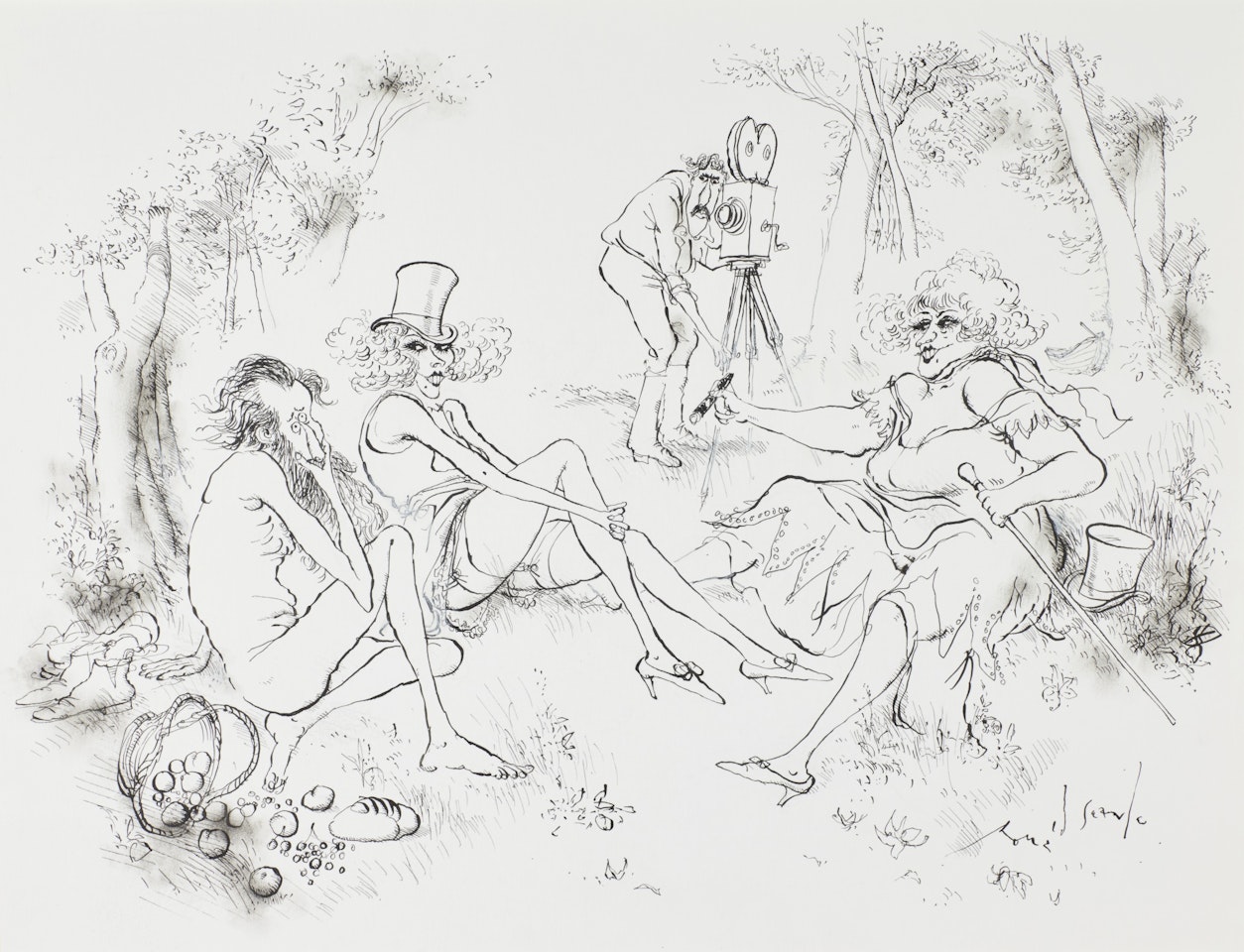 CROSSED PATHS: MANET MEETS JOSEF VON STERNBERG by Ronald Searle
