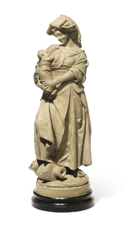 MATERNITÉ NAPOLITAINE (A NEAPOLITAN MOTHER) by Albert-Ernest Carrier-Belleuse