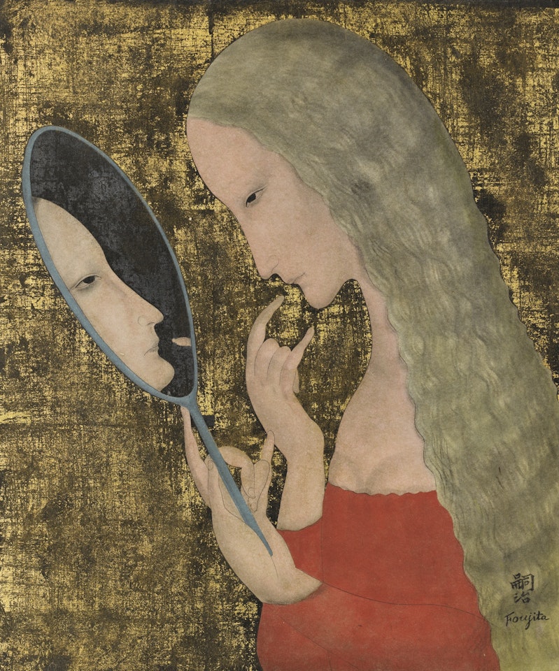 FEMME AU MIROIR by Leonard Tsuguharu Foujita