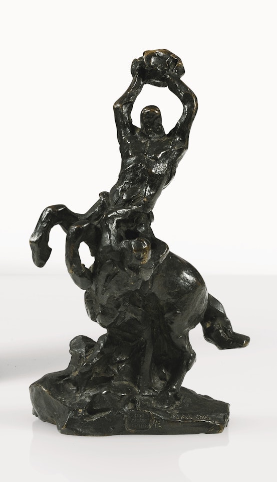 CENTAURE LAPIDANT UN HOMME by Aime Jules Dalou