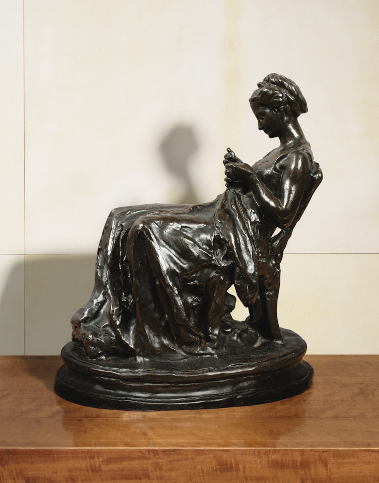 LA BRODEUSE by Aime Jules Dalou