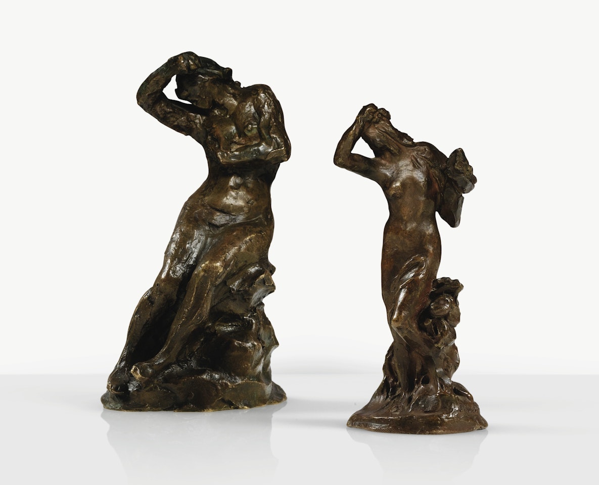BAIGNEUSE UN BRAS LEVÉ ; DIANE AU CARQUOIS by Aime Jules Dalou