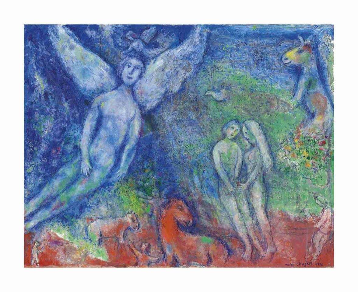 Le paradis by Marc Chagall