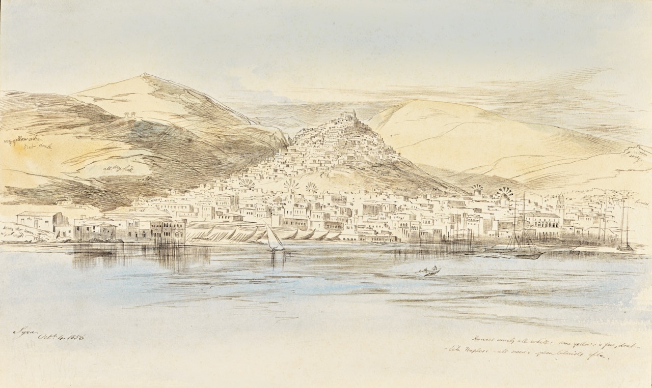 SYRA, GREECE by Edward Lear