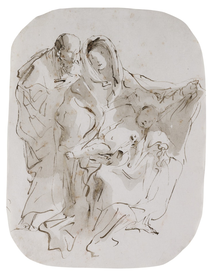 THE HOLY FAMILY by Giovanni Battista Tiepolo
