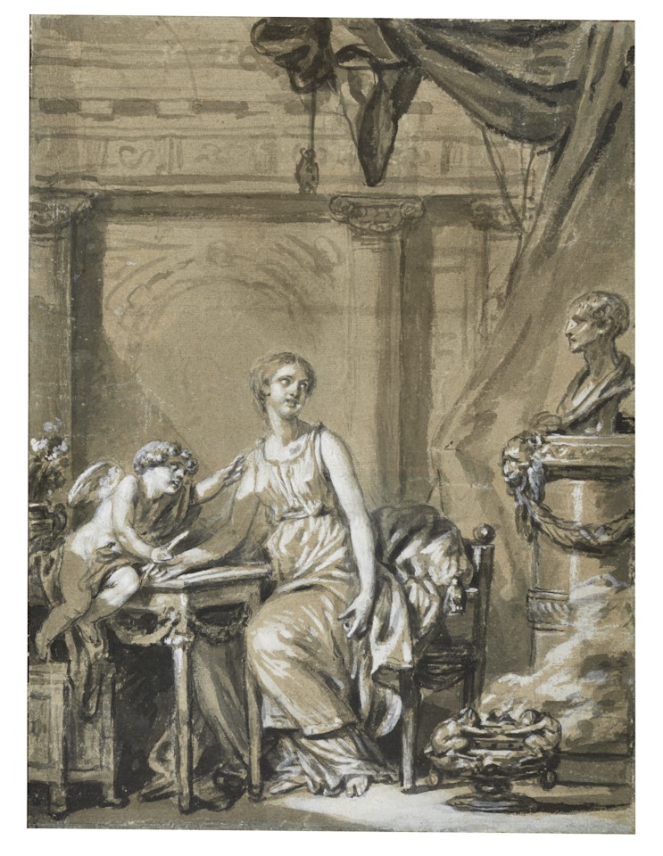 THE LOVE LETTER by Jean-Baptiste Greuze