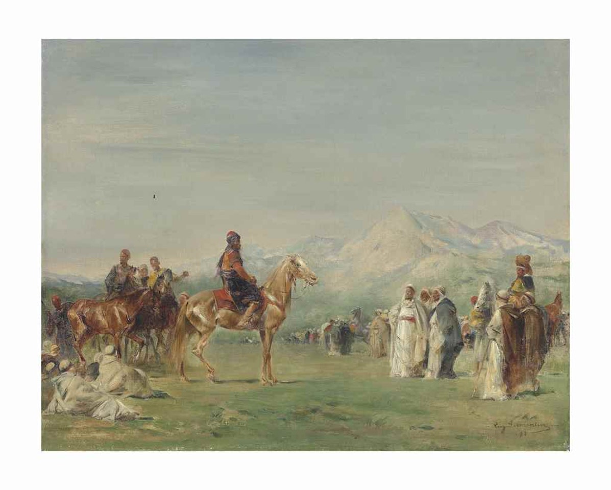 Campement arabe dans les montagnes de l'Atlas by Eugene Fromentin
