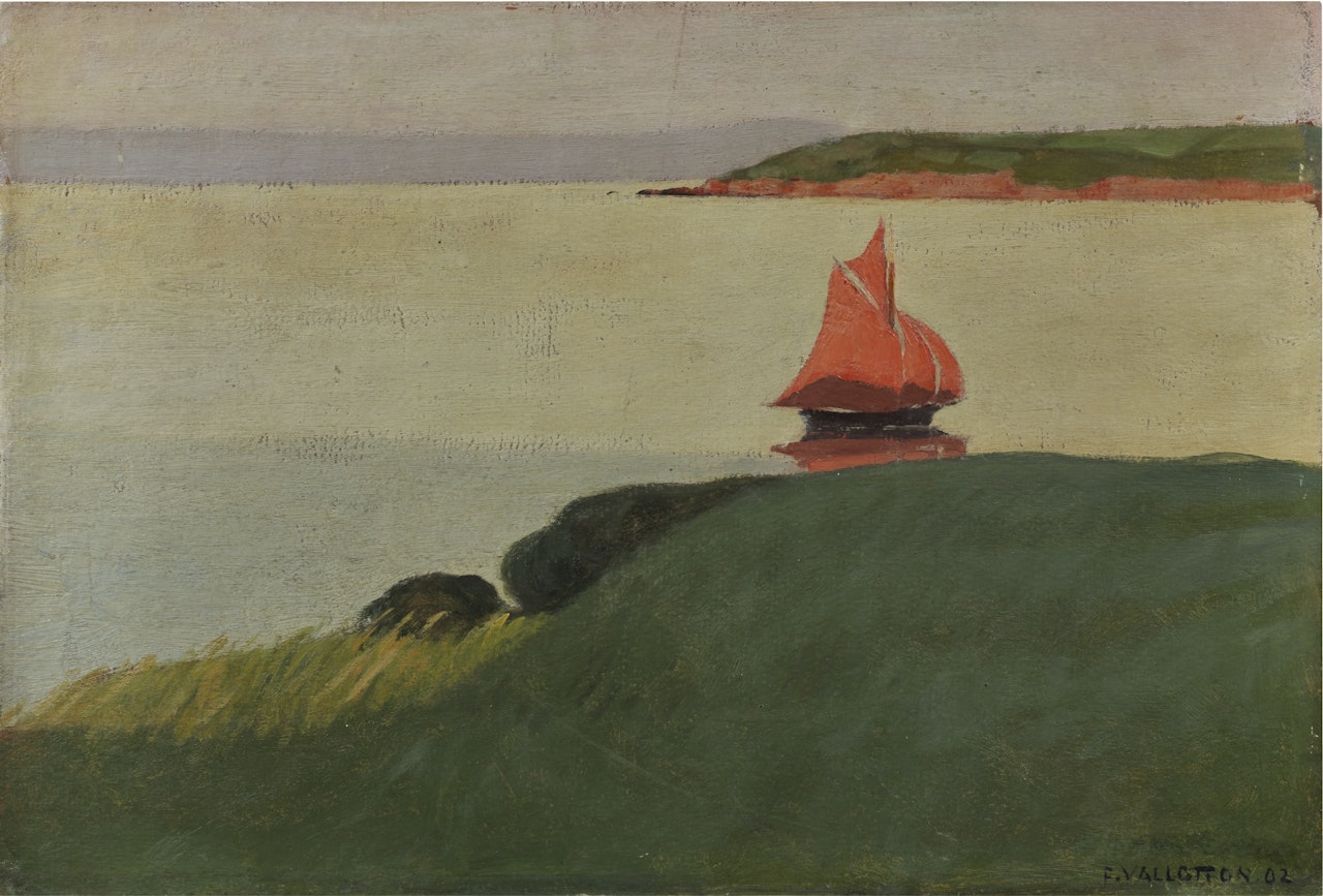 RENTRÉE AU PORT, LOCQUIREC by Félix Vallotton