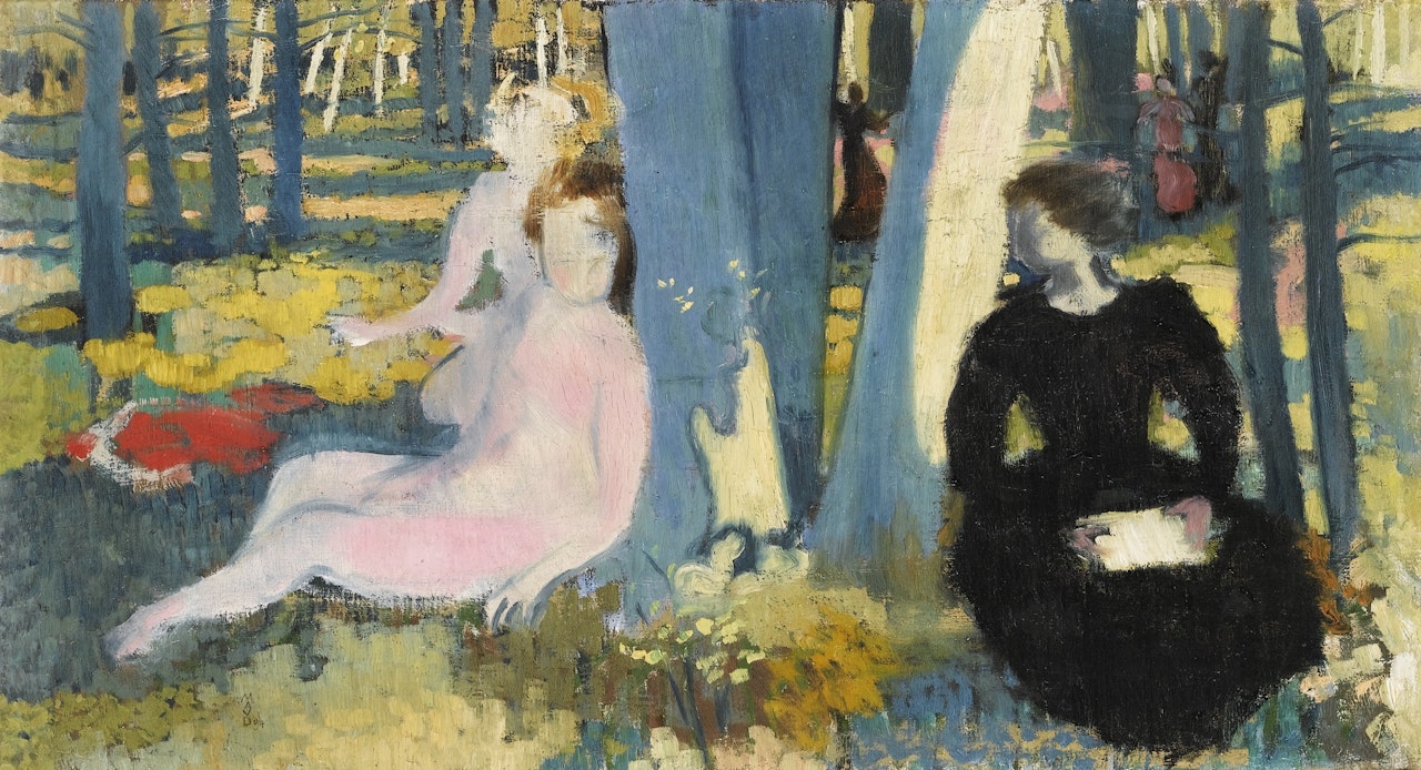 FEMMES ASSISES EN FORÊT by Maurice Denis