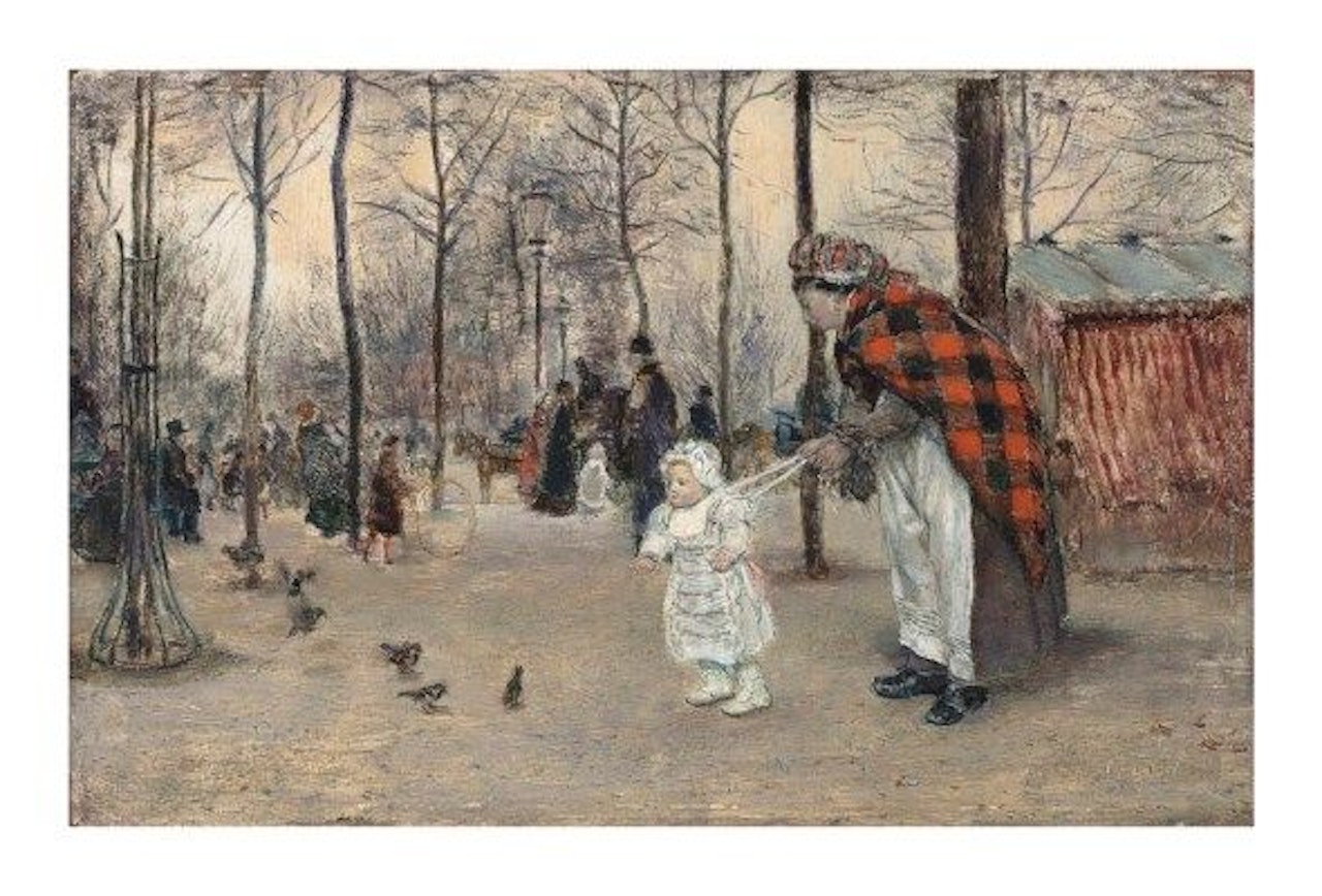 La promenade by Jean Francois Raffaelli