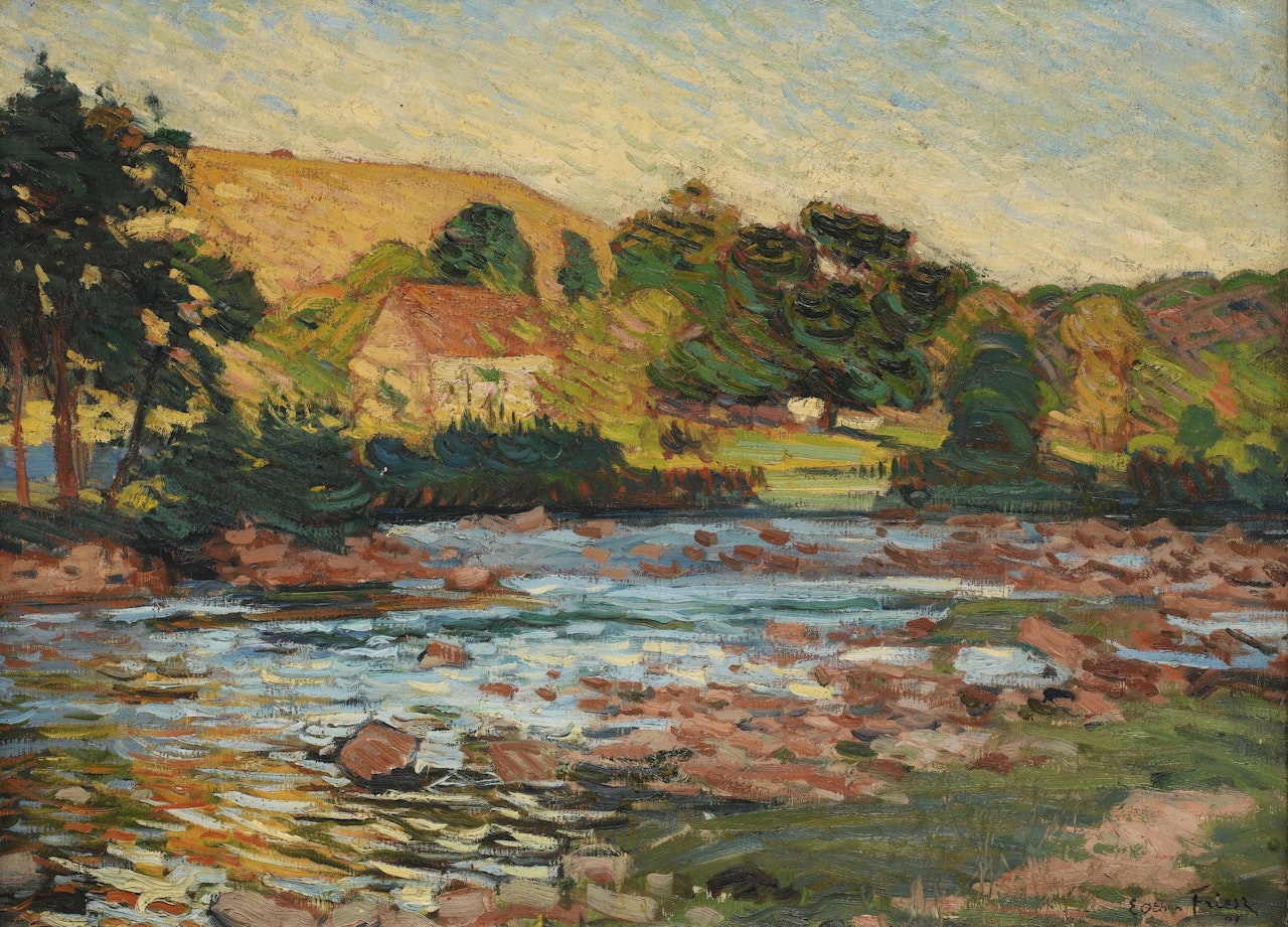 LA CREUSE À CROZANT by Othon Friesz