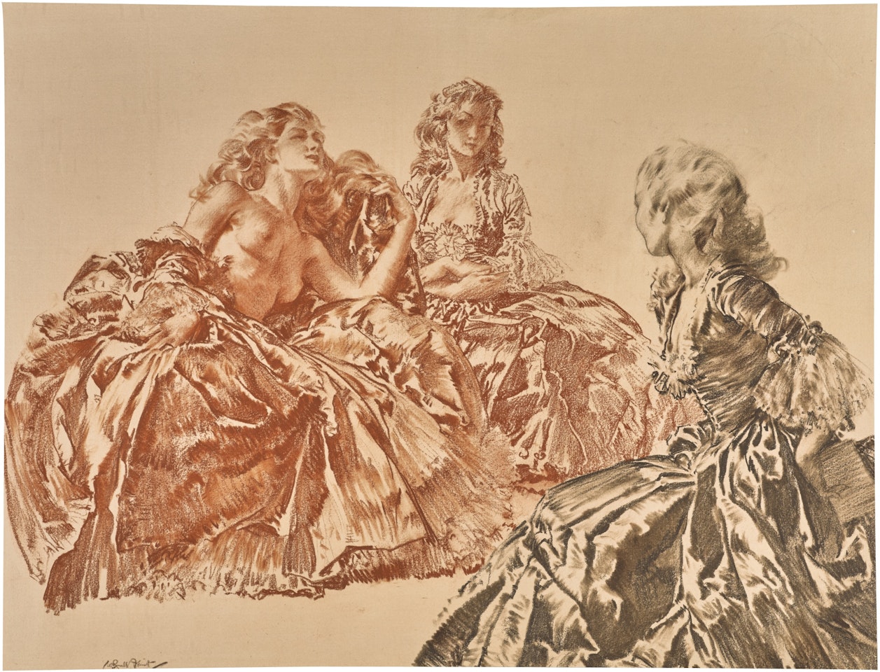 THE TRIO by William Russell Flint