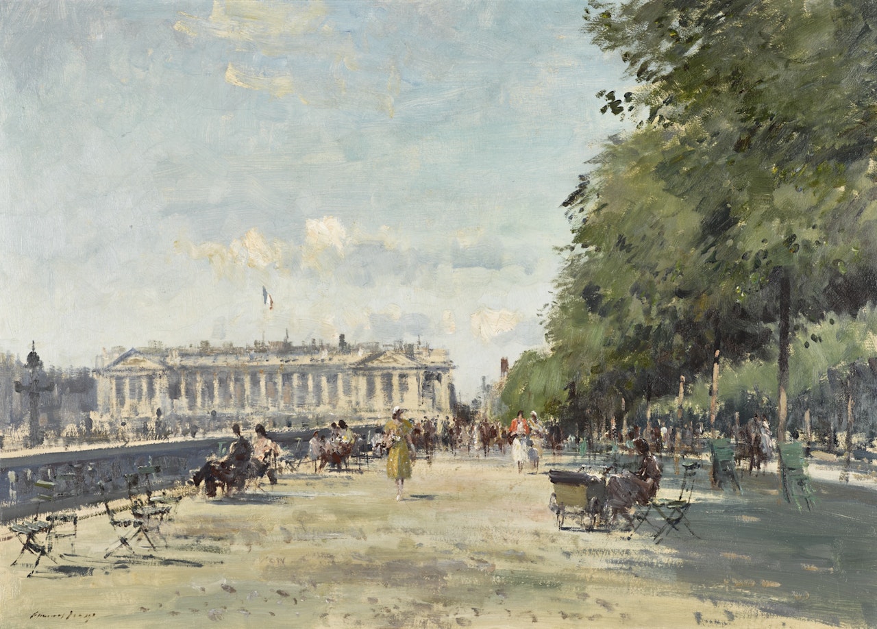 TERRACE OF THE TUILERIES GARDENS by Edward Seago