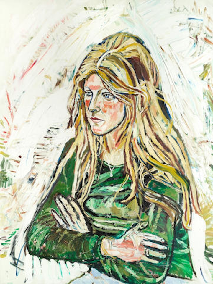 Blonde girl by John Bratby