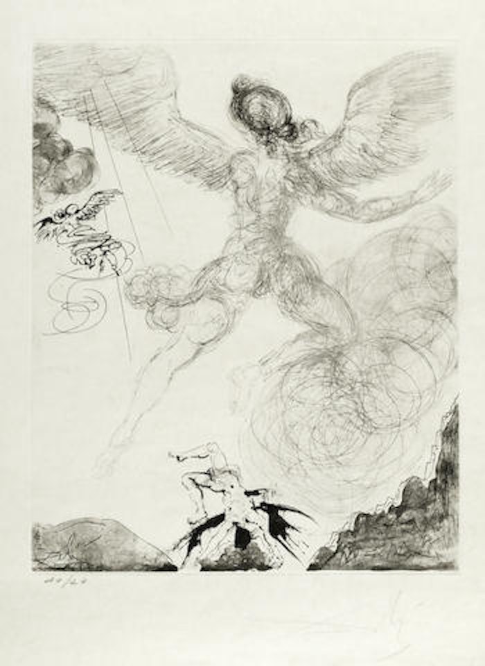 Icarus, from 'Mythologie' by Salvador Dali