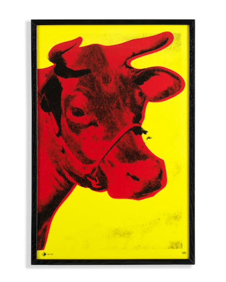 Cow (Red and Yellow) by After Andy Warhol
