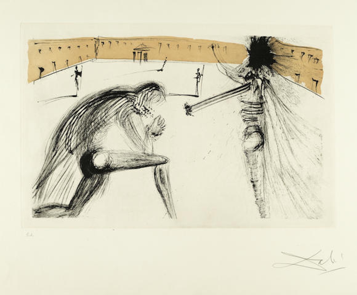 Pardon de Sigismund, from 'Calderón: La Vie est un sonage' by Salvador Dali