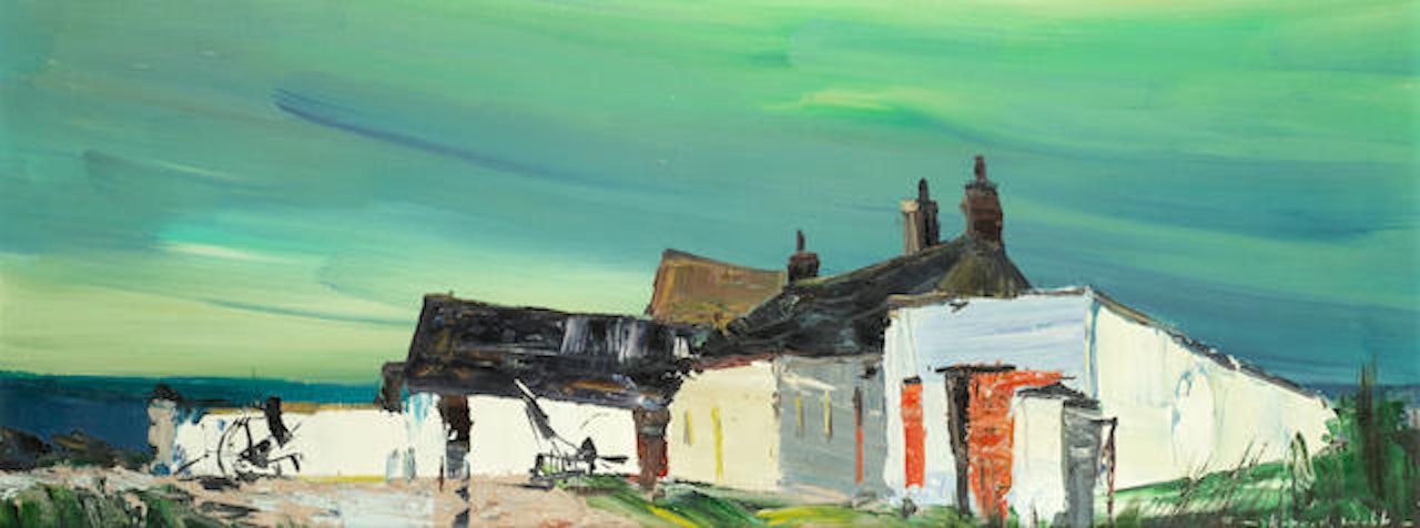 Farm by the sea, Ballywalter, Co. Down by Kenneth Webb