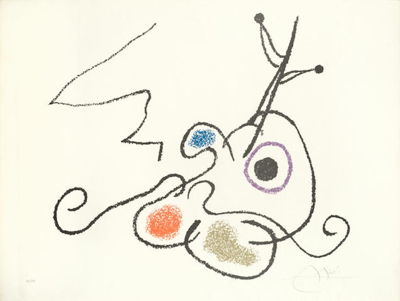 Ubu aux Baleares, Plate 21 by Joan Miró