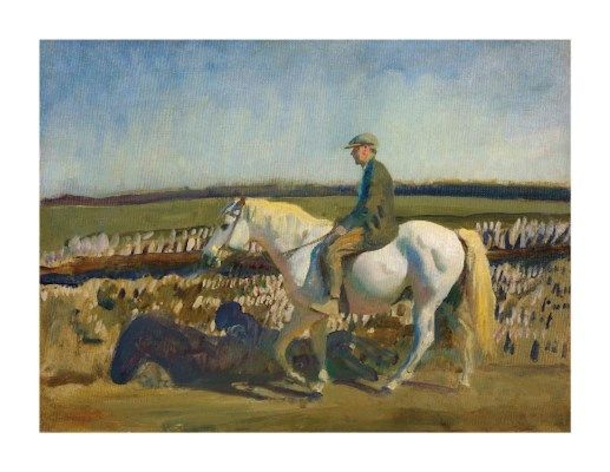 The Exmoor Shepherd - a study by Alfred James Munnings