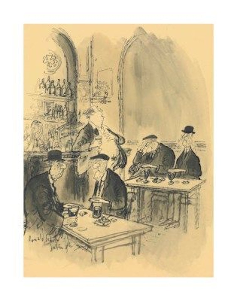 Dublin pub by Ronald Searle