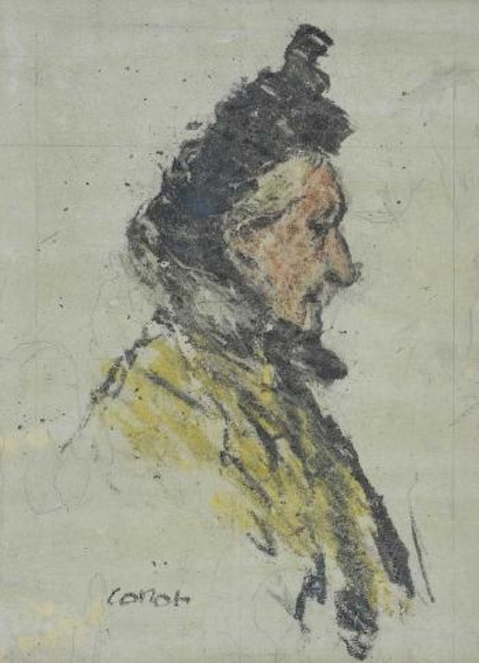 Lady In A Yellow Coat by William Conor