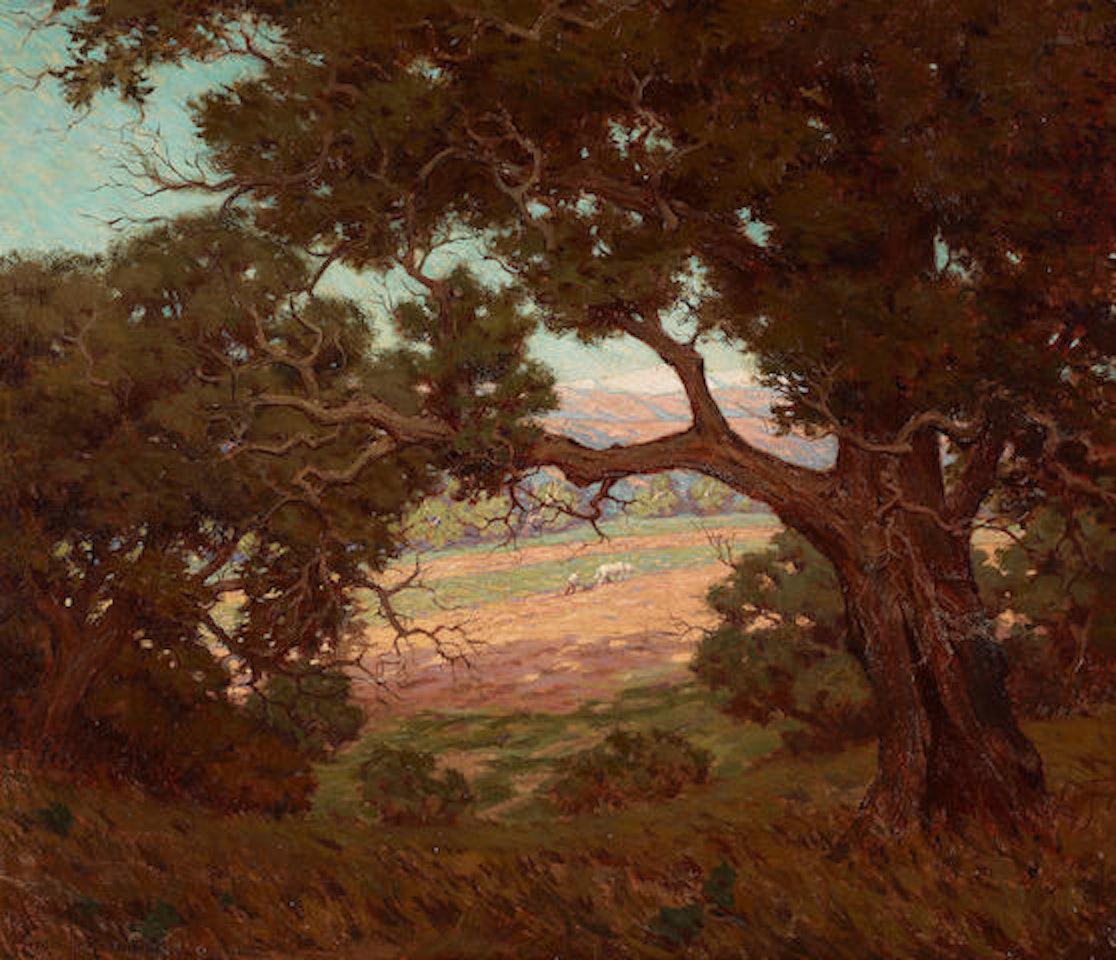 Tilling the Fields by Granville Redmond