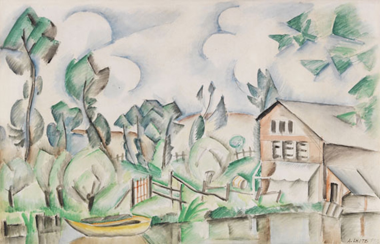 Maison au bord de la rivière by André Lhote