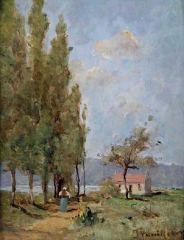 Sentier en bord de Loire by Paul Désiré Trouillebert