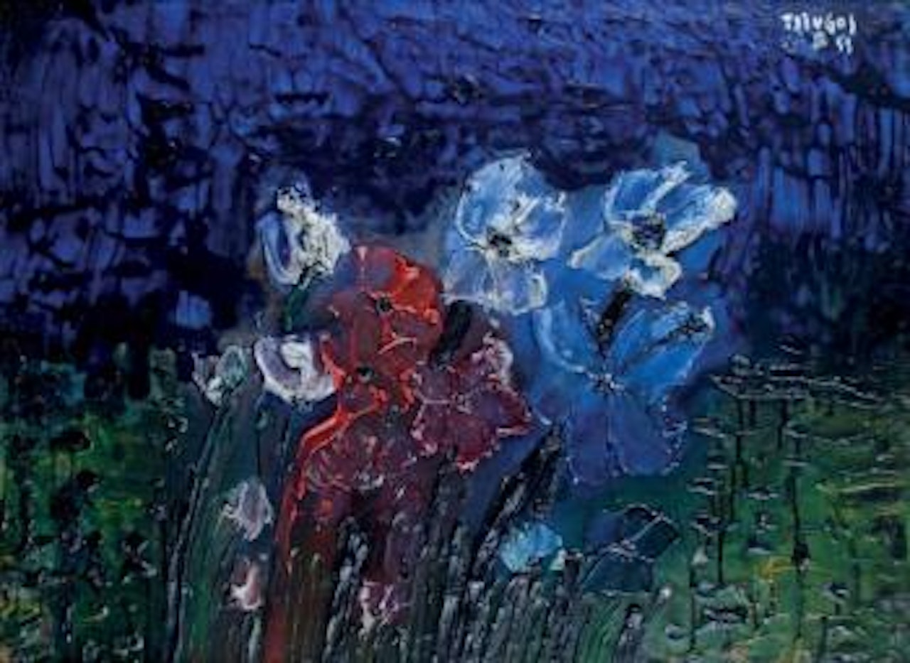 Les fleurs bleu blanc, rouge by Thanos Tsingos