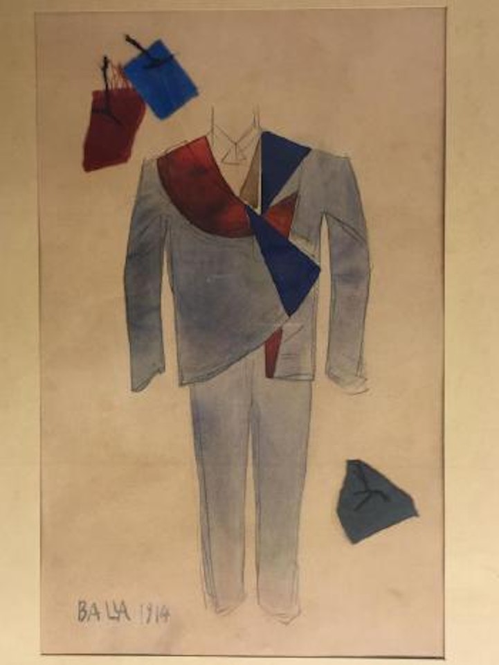 Project for man costume by Giacomo Balla