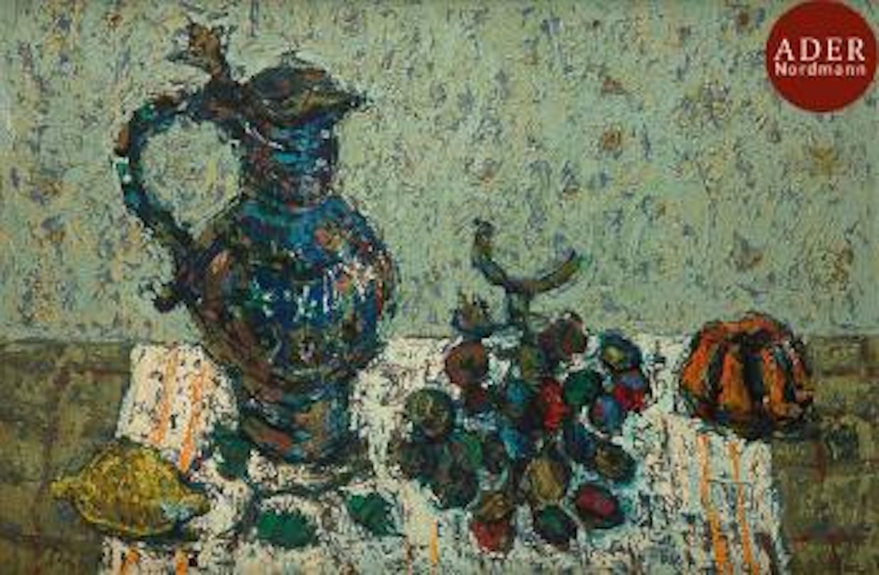 Nature morte aux fruits et pichet by Paul Aizpiri