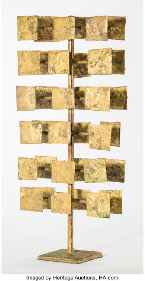 Untitled (36 Square-Leaf Tree sculpture) by Harry Bertoia