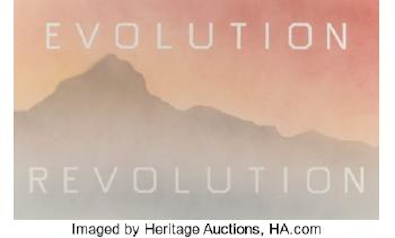 Evolution/Revolution by Ed Ruscha