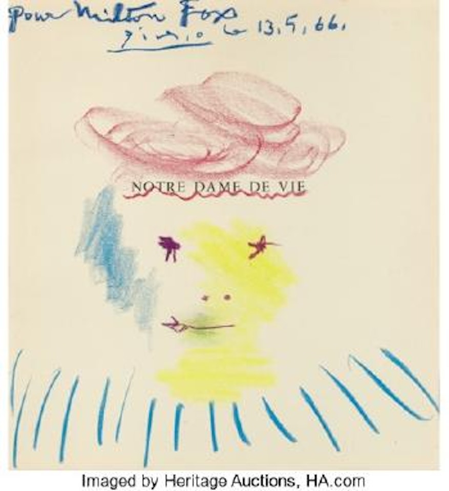 Drawing for Milton Fox by Pablo Picasso