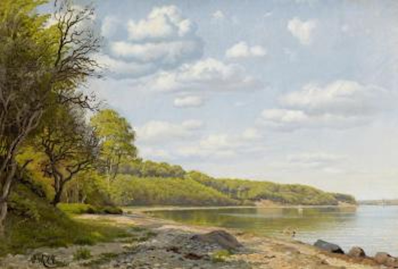 Summer's Day by the Seaside by Peder Mork Monsted