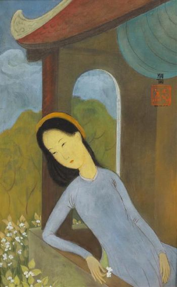 Woman on Balcony by Mai Trung Thu