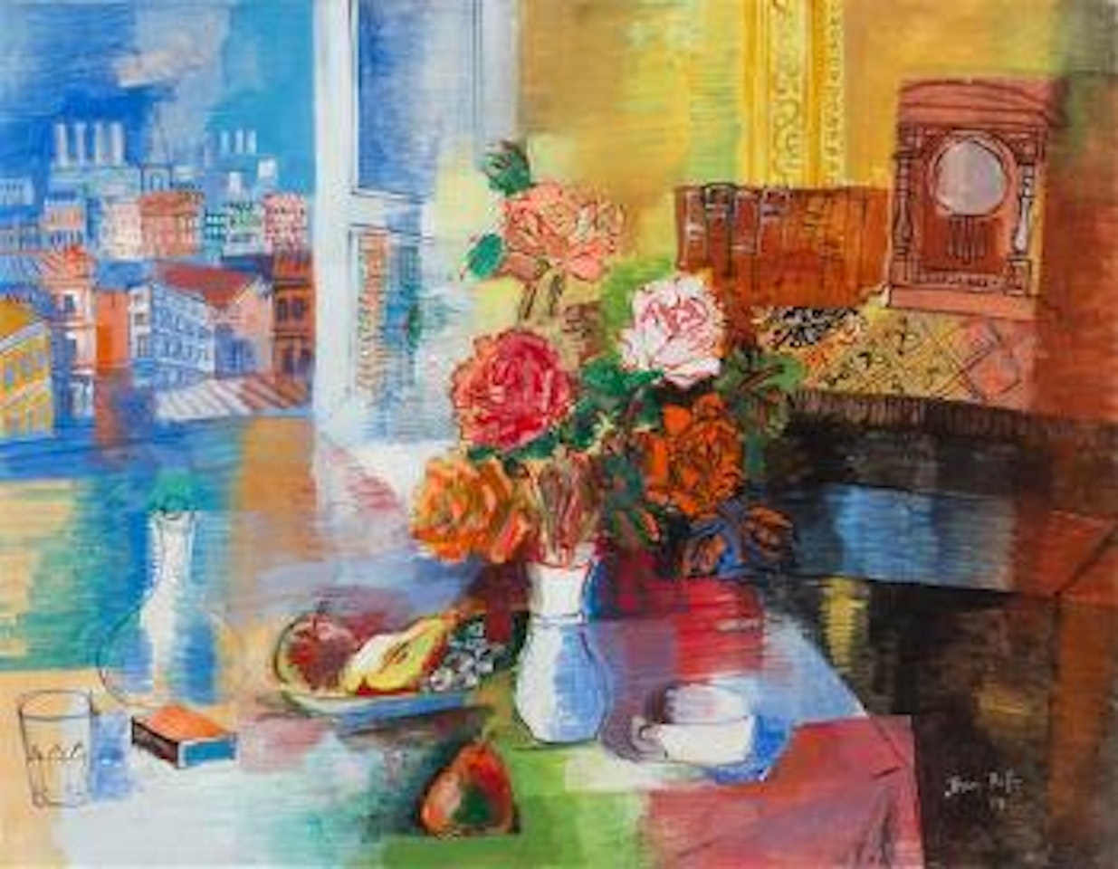 Nature morte au bouquet by Jean Dufy