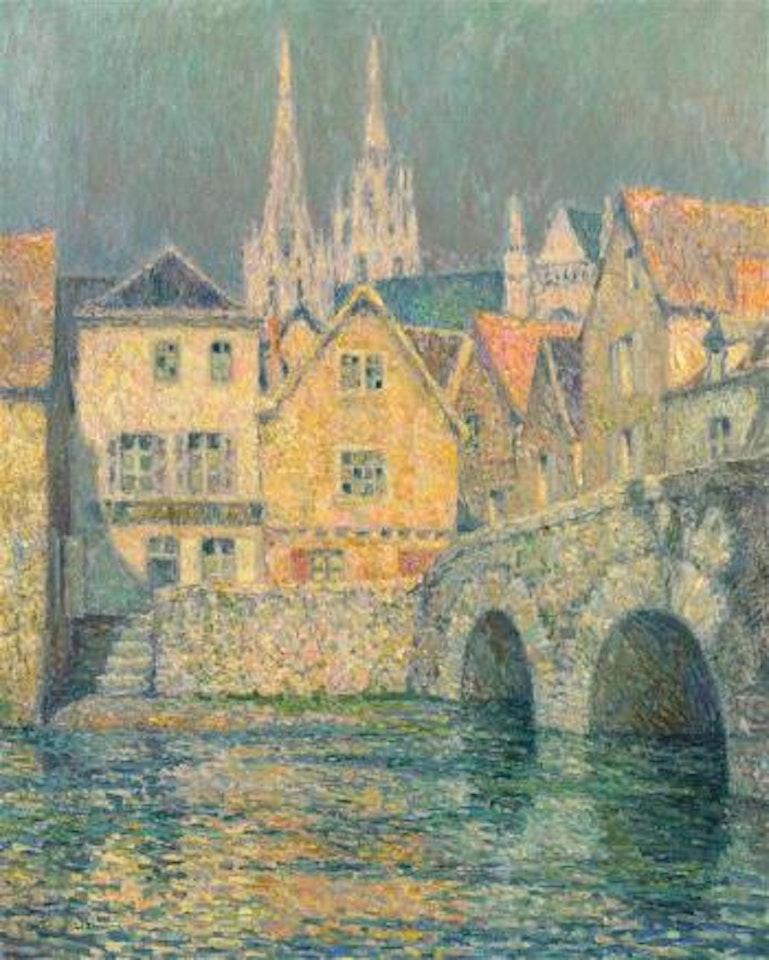Vieilles maisons a Chartres by Henri Le Sidaner