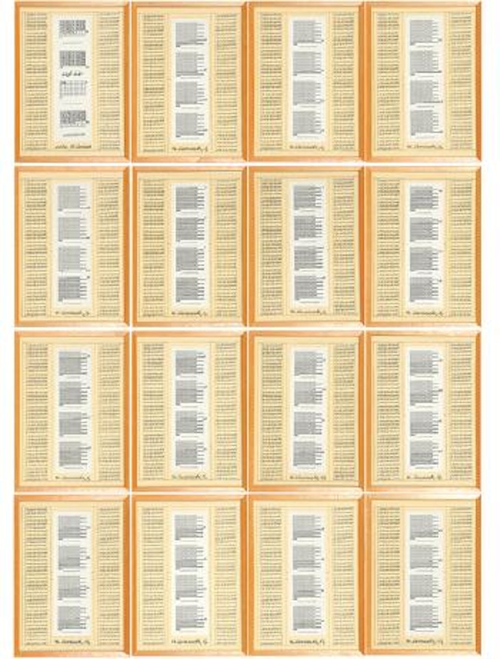 46. Variante by Hanne Darboven