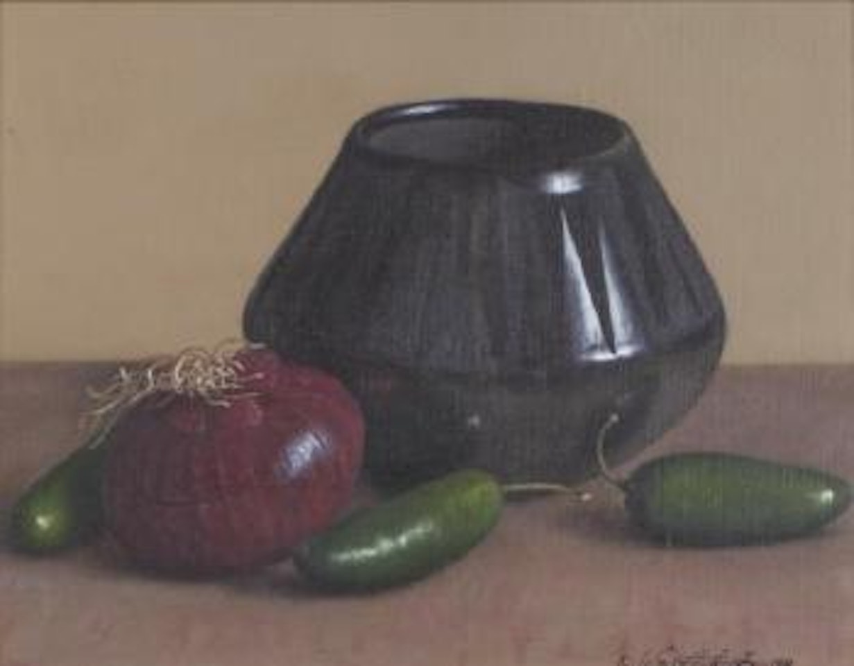 Red Onion and Jalapenos by William Acheff