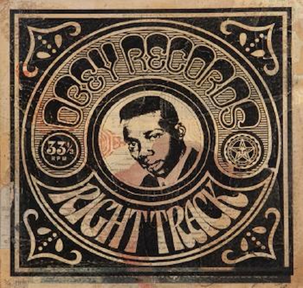 Obey Records Right Track by Shepard Fairey