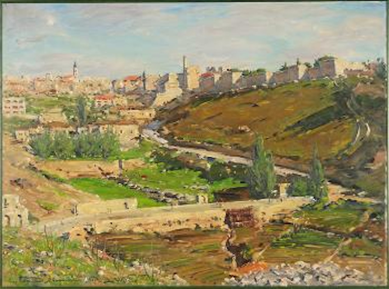 View Of Jerusalem by Ludwig Blum