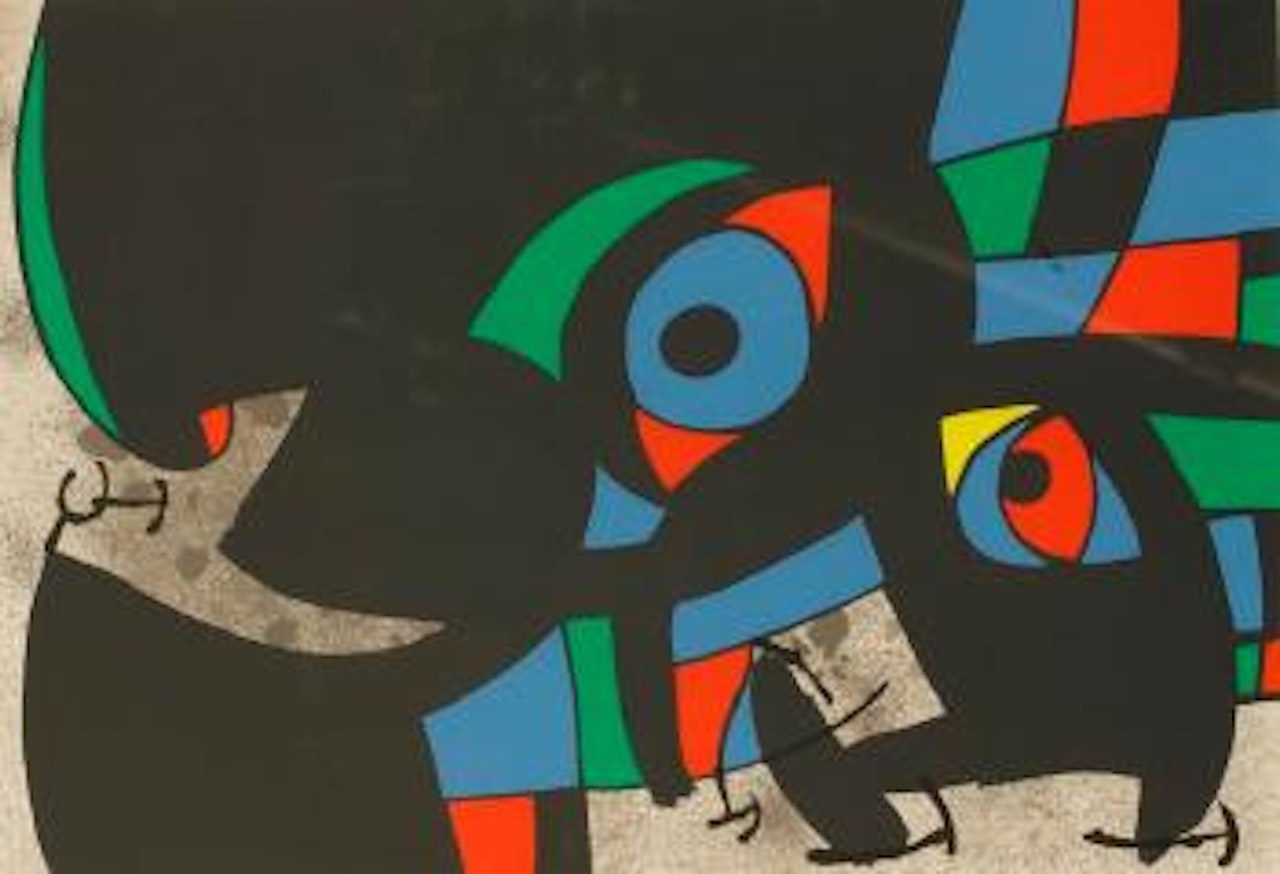 Le Lezard Aux Plumes D'or Iv by Joan Miró
