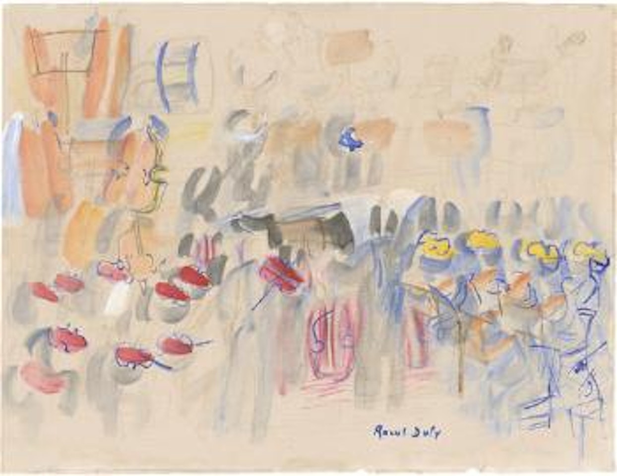 Orchester by Raoul Dufy