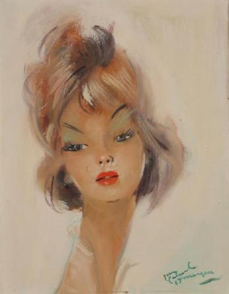 Portrait de jeune femme by Jean Gabriel Domergue