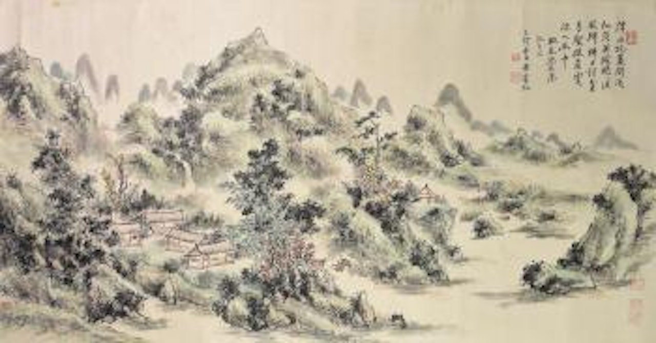 Peach blossom by Huang Binhong