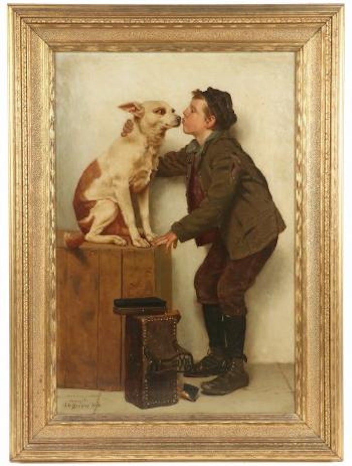 The Boot Black's New Best Friend ,
Circa
1900 by John George Brown