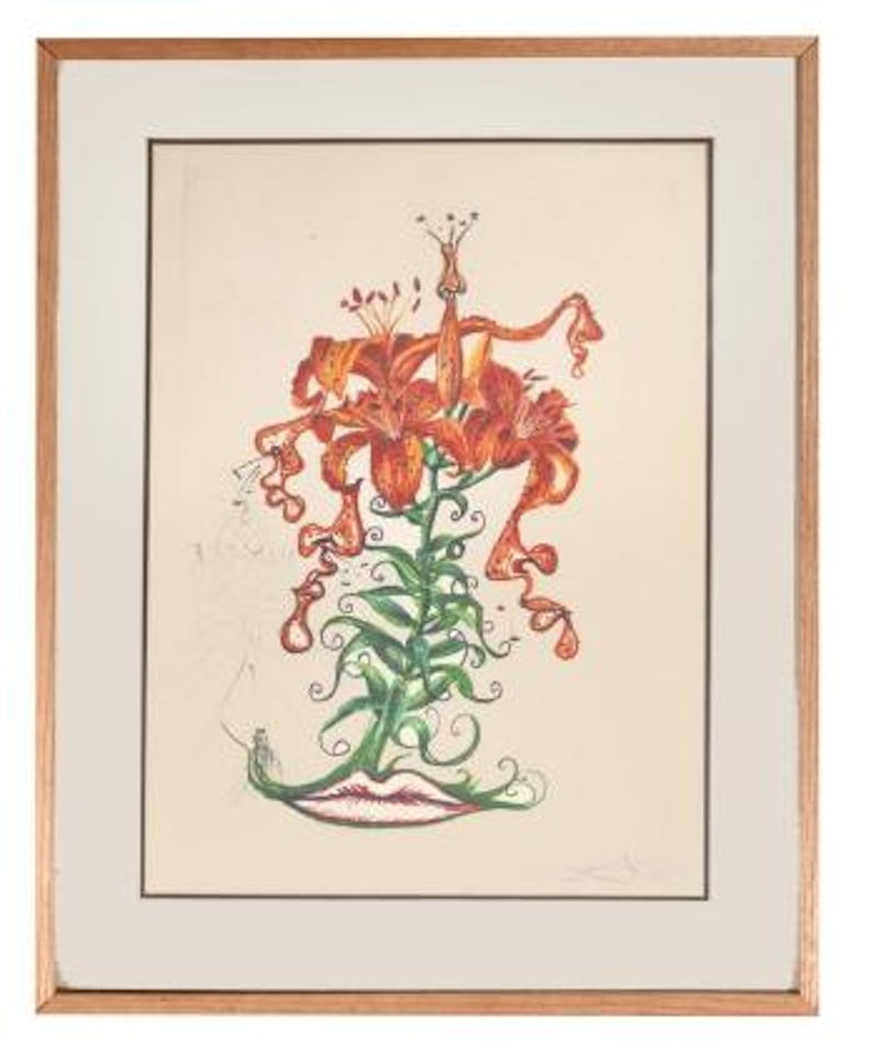 Tiger lilies of the theatre by Salvador Dali